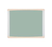 Bi-Office Pizarra magnética Inka Olive Tree, 35,5x28cm, Superficie de Acero Lacado, Marco de aluminio y plástico beige