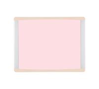 Bi-Office Pizarra magnética Inka Peony, 28x21,6cm, Superficie de Acero Lacado, Marco de aluminio y plástico beige