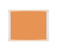 Bi-Office Pizarra magnética Inka Tangerine, 58x45cm, Superficie de Acero Lacado, Marco de aluminio y plástico beige