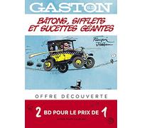 Bi-pack T3 + T2 (offert) Gaston hors-série / Edition spéciale: Tome 2, Le génie de Lagaffe ; Tome 3, Bâtons, sifflets et sucettes géantes