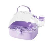 BI RDCAGE Con Botella De Agua, Construcción Espaciosa Y Cómoda, 7.24x6.42x6.69 Pulgadas, Portador De Hámster Portátil, Jaula De Viaje De Aves, Botella De Agua Incluida, Para Pájaros, Hámsters, Chinchi