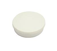 Bi-Silque 10 mm redonda imán - Blanco (Pack de 10)