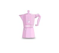 Cafetera Italiana Bialetti Moka Exclusive Rosa 6 tazas Aluminio Asa Termoplástico