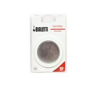 Bialetti 0800006 - Juego de 3 Juntas + Filtro para cafeteras Italianas de 12 Tazas, Metal, Color Blanco, 5 x 5 x 1 cm