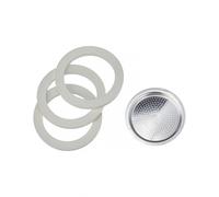 Bialetti 0800032 Repuesto 3 Juntas 1 Placa Para Moka 2 Tazas