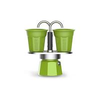 Bialetti 7305 Cafetera, Aluminio, Verde
