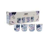 Bialetti - Bridgerton Set de 4 vasitos, 80 ml (2.7 oz), Porcelana