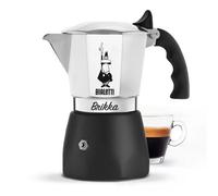 Bialetti - Brikka, la única cafetera capaz de hacer un Espresso Cremoso, 4 tazas (170 ml), Aluminio y Negro - Cafetera Italian de Alta Calidad