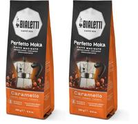 Bialetti Café Molido Perfetto Moka Sabor Caramelo - 1 x 250 gr (Paquete de 2)