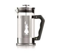 Bialetti Cafetera de émbolo Preziosa 8 tazas Plateado-negro