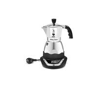 BIALETTI Cafetera espresso eléctrica EASY TIMER 6 tazas Alu / Negro plata