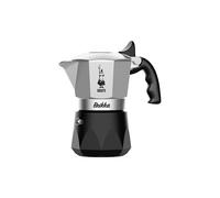 BIALETTI Cafetera exprés BRIKKA 4 tazas Alu / Negro plata