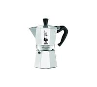 BIALETTI Cafetera exprés Moka 12 tazas plata