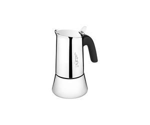 BIALETTI Cafetera exprés Venus de acero inoxidable para 4 tazas plata