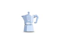 Cafetera italiana 3 tazas, color azul claro - 0009061