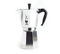 Bialetti cafetera Moka Express 18 tazas, mango a prueba de quemaduras solares, n