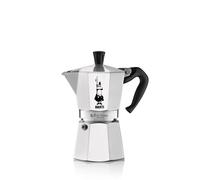 Bialetti - Moka Express Cafetera italiana 0,3 L Aluminio, Negro