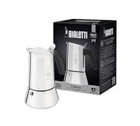 Bialetti Cafetera Venus, Mango Anti-escaldaduras, Apta para Inducción, 4 Tazas (170ml), Acero Inoxidable