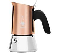 Bialetti Cafetera Venus, Mango Anti-escaldaduras, No Apta para Inducción, 2 Tazas (85ml), Acero Inoxidable, Bronze