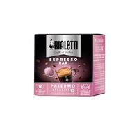 Bialetti Caffè d'Italia, Caja de 16 Cápsulas, Palermo, Intensidad 12, Compatible con Máquinas Bialetti Sistema Cerrado, 100% Aluminio