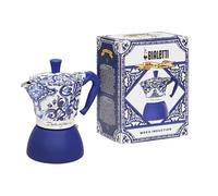 Bialetti Dolce & Gabbana Mocinduction Blue Mediterraneo 6 tazas de inducción y fuego abierto (cafetera, makinetta espresso)