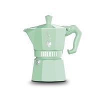 Bialetti Exclusiva olla Moka, cafetera italiana de alta calidad, hecha en Italia; cafetera moca/percoladora/cafetera moca para un auténtico café italiano (verde, 3 tazas)