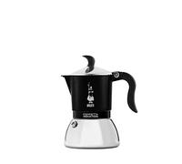 Bialetti Fiammetta Cafetera de inducción, 2 tazas (100 ml), Apto para todos los fuegos, Diseño elegante, Negro