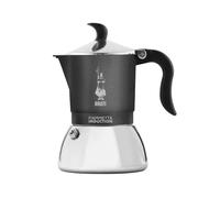 Bialetti Fiammetta Cafetera de inducción, 4 tazas (150 ml), Apta para todos los fuegos, Diseño elegante, Gris