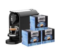 Bialetti Gioia Plus - Cafetera espresso para cápsulas de aluminio, con 48 cápsulas, color negro