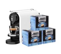Bialetti Gioia Plus - Máquina de café espresso para cápsulas de aluminio con 48 cápsulas, color blanco