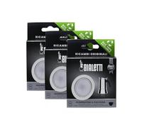Bialetti Juego de 3 paquetes de juntas para moka de acero | Recambios originales para modelos: Musa, Venus, Kitty, Class | Elige el tamaño