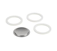 Bialetti - Junta de Goma y Recambio de Filtro 4T para cafeteras Express (Acero Inoxidable)