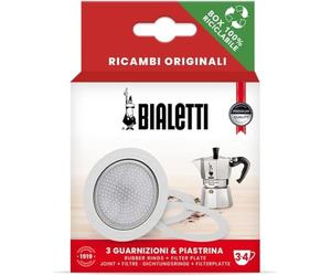 Bialetti Junta para cafetera espresso 3 tazas 3 x juntas + filtro