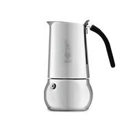Bialetti Kitty - Cafetera en Acero Inoxidable, 10 Tazas, Plata