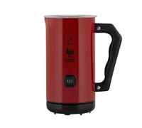 Bialetti Leche Frother Eléctrico, Leche Frother por Cappuccino, Capacidad 150 ml Cappuccino or 300 ml Caliente Leche, Rojo