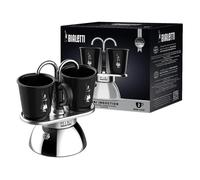 Bialetti Mini Express cafetera de inducción, aluminio, negro, 2 tazas