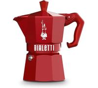 Bialetti Moka Exclusive 3 Tazas Vintage (3 Tazas, Rojo)