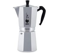Bialetti moka express cafetera italiana aluminio, negro