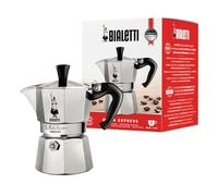 Bialetti - Moka Express: Icónica Cafetera Italiana para Espresso, Auténtico Café Italiano, Cafetera Moka 1 Taza (60 Ml), Aluminio, Plata