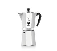 Cafetera Italiana Bialetti Moka Express 12 Tazas 0.775L Aluminio Plata Negro