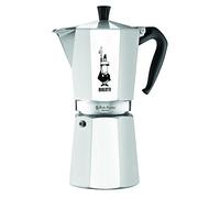 Bialetti - Moka Express: Icónica Cafetera Italiana para Espresso, Auténtico Café Italiano, Cafetera Moka 12 Tazas (670 Ml), Aluminio, Plata