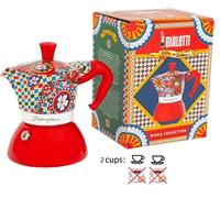 Bialetti Moka Inducción D & G Carretto Siciliana Cafetera Bialetti 2 Tazas