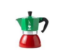 Bialetti - Moka Induction, 4 Tazas (190 ml / 6.4 fl oz), Apta para todo tipo de placas de cocción, Tricolor