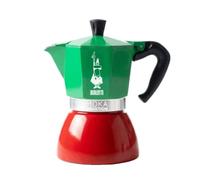 Bialetti - Moka Induction, 6 Tazas (270 ml / 9.1 fl oz), Apta para todo tipo de placas de cocción, Tricolor
