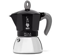 Bialetti moka induktion cafetera italiana 0,28 l negro, plata