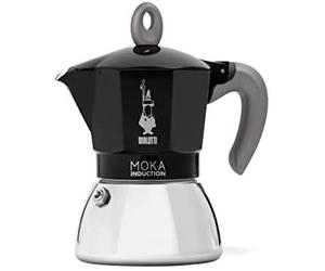 Bialetti moka induktion cafetera italiana 0,28 l negro, plata