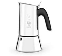 Bialetti Cafetera Venus, Mango Anti-escaldaduras, Apta para Inducción, 10 Tazas (460ml), Acero Inoxidable