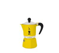 Bialetti Rainbow Cafetera Italiana Espresso, 1 Taza, Aluminio, Amarillo | B