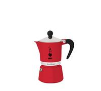 Bialetti Rainbow Cafetera Italiana Espresso, 1 Taza, Aluminio, Rojo