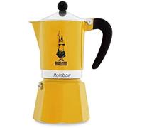 Bialetti rainbow cafetera italiana espresso, 6 tazas, aluminio, amaril